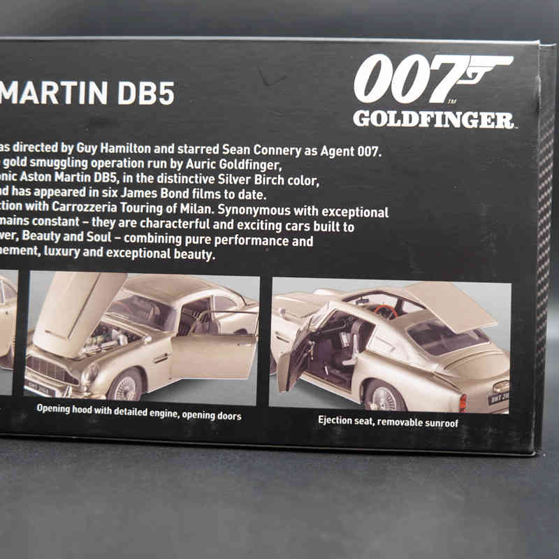 Hotwheel 1:18 édition Aston-Martins DB5 Goldfinger 007 JAME BONDs BLY20 modèle de voiture moulé sous pression jouet cadeau avec boîte d'origine