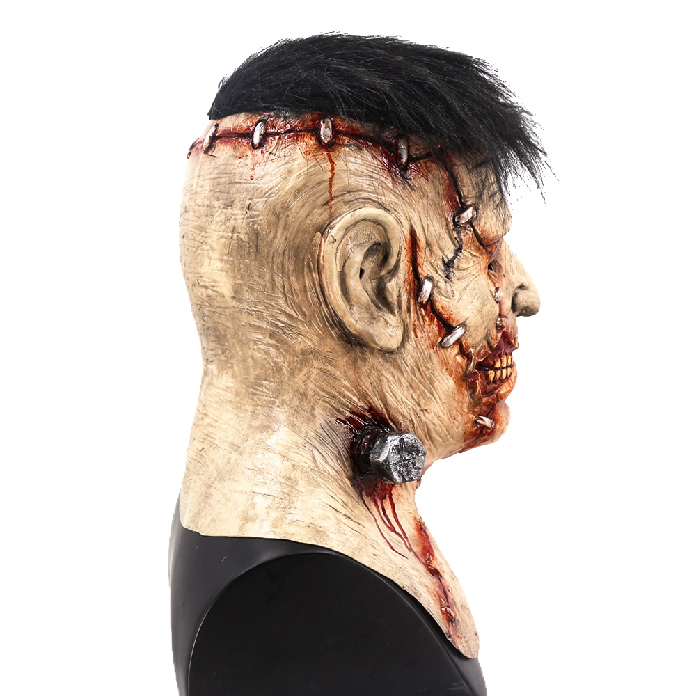 Frankenstein-masque monstre en Latex, Boris Karloff, Halloween, démon maléfique, horreur pourriture de Zombie, masque de monstre effrayant