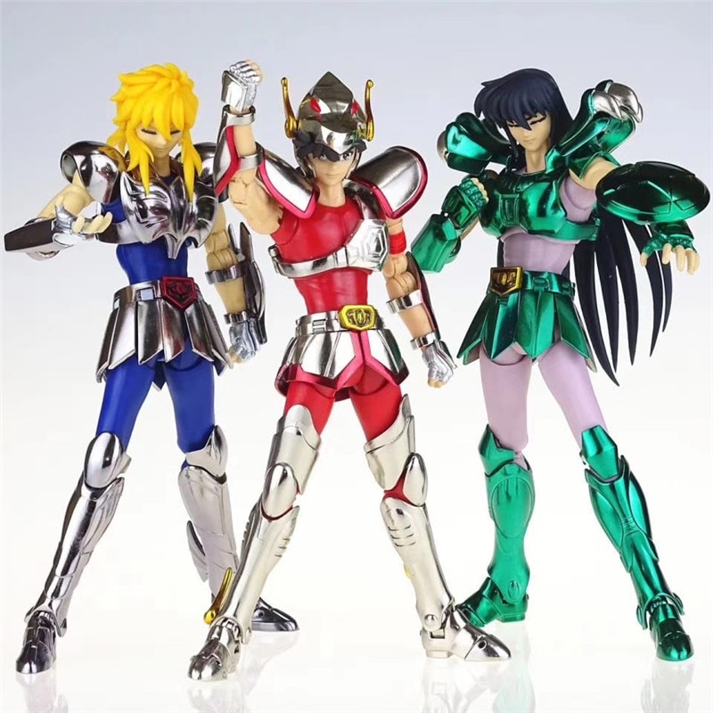 Grands jouets, modèle GT EXST, EX Pegasus seiya v1, Hyoga Cygnus Dragon Shiryu, casquette de sécurité, armure métallique, figurines d'action