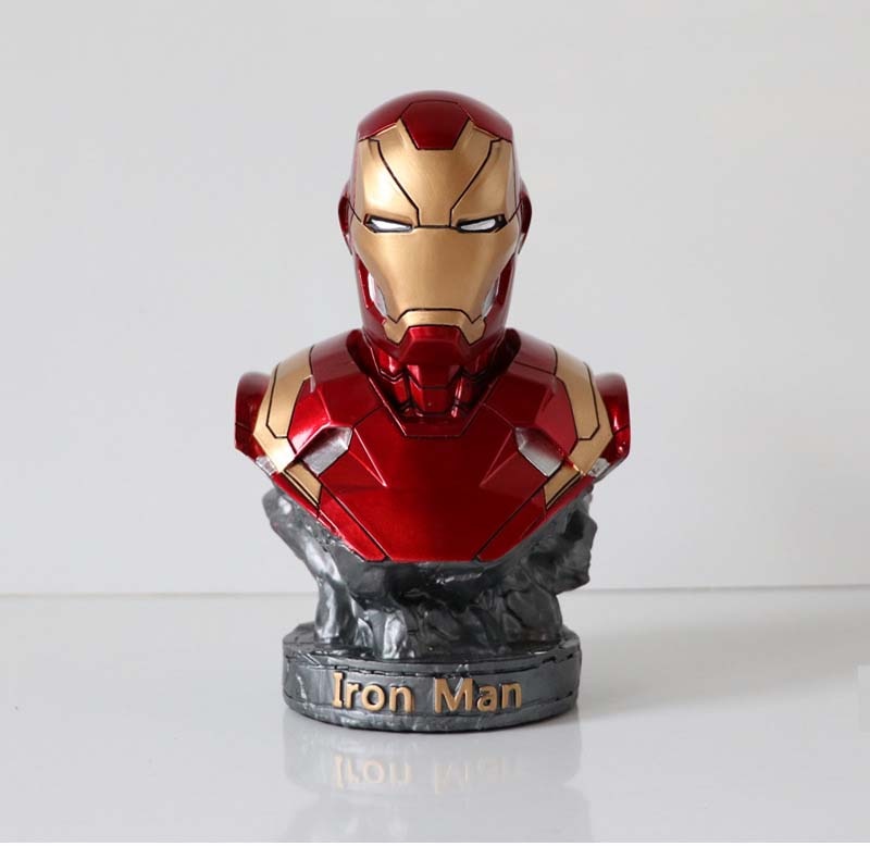 Marvel – figurines d'action Avengers Iron Man MK46, jouets poupées buste