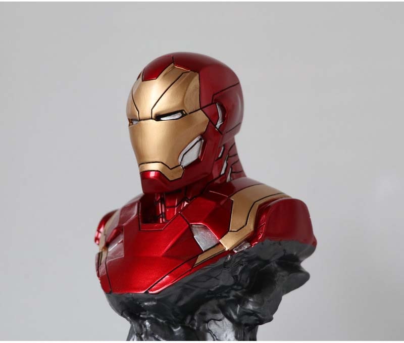 Marvel – figurines d'action Avengers Iron Man MK46, jouets poupées buste
