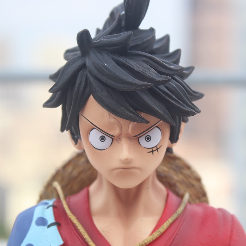 Anime One Piece Luffy Zoro Sanji Kimono Ver. Statue de personnage d'action GK, Portrait de buste de tête, modèle à collectionner