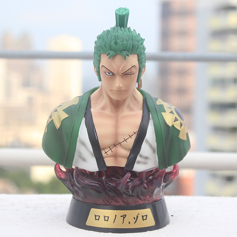 Anime One Piece Luffy Zoro Sanji Kimono Ver. Statue de personnage d'action GK, Portrait de buste de tête, modèle à collectionner