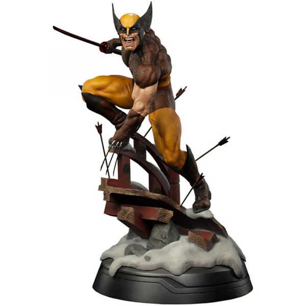 Statuette Wolverine Brown