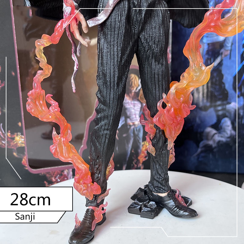 Sang Sanji – figurine de Collection en PVC, 28cm, dessin animé, une pièce, modèle grand Ronoa Zoro, cadeau pour Luffy Boys