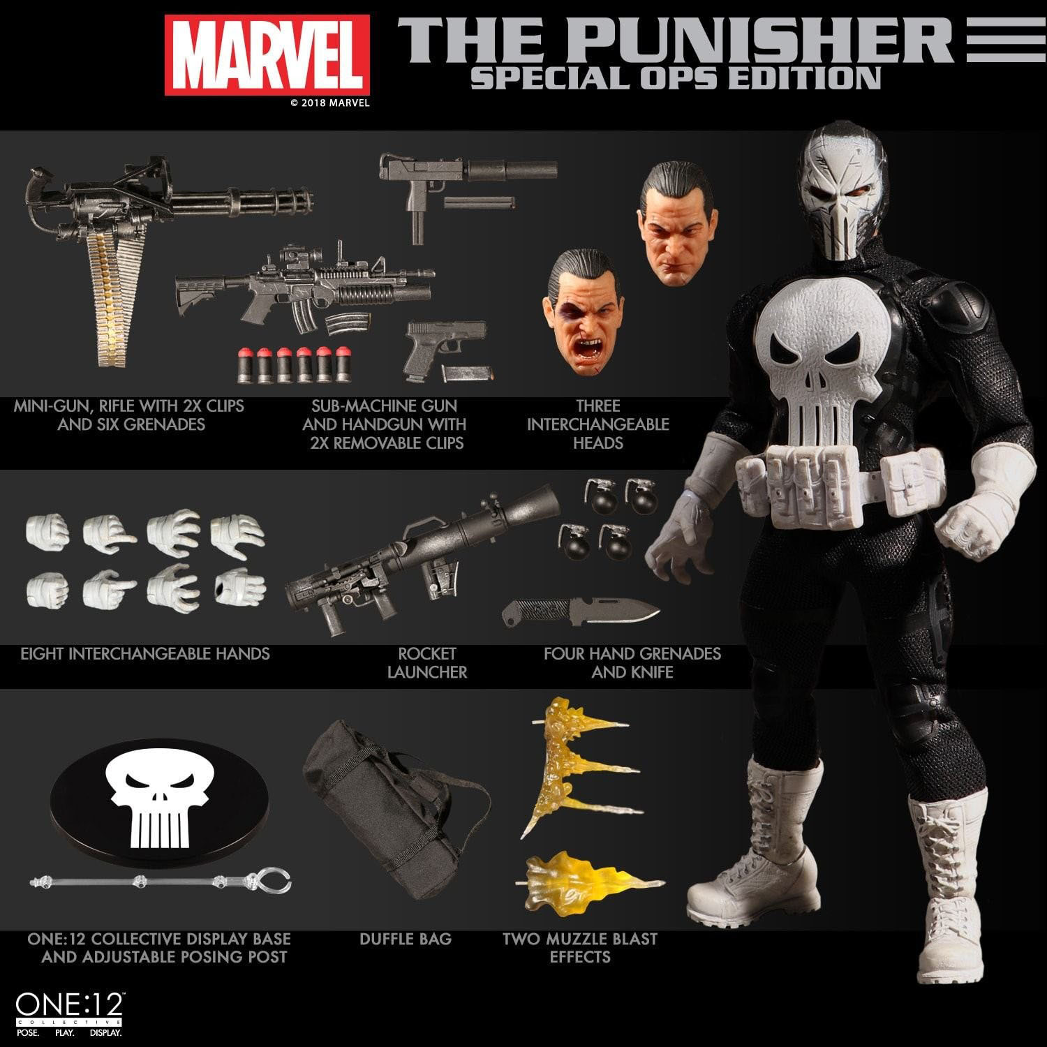 Superbe figurine Punisher haut de gamme