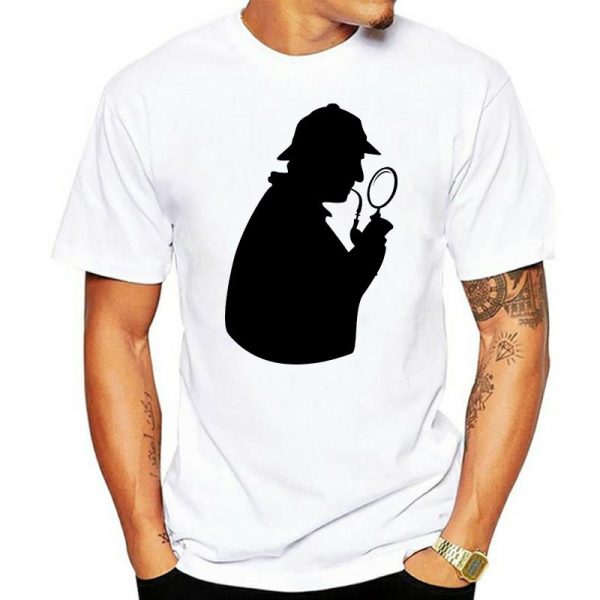 T-shirt silhouette Sherlock Holmes